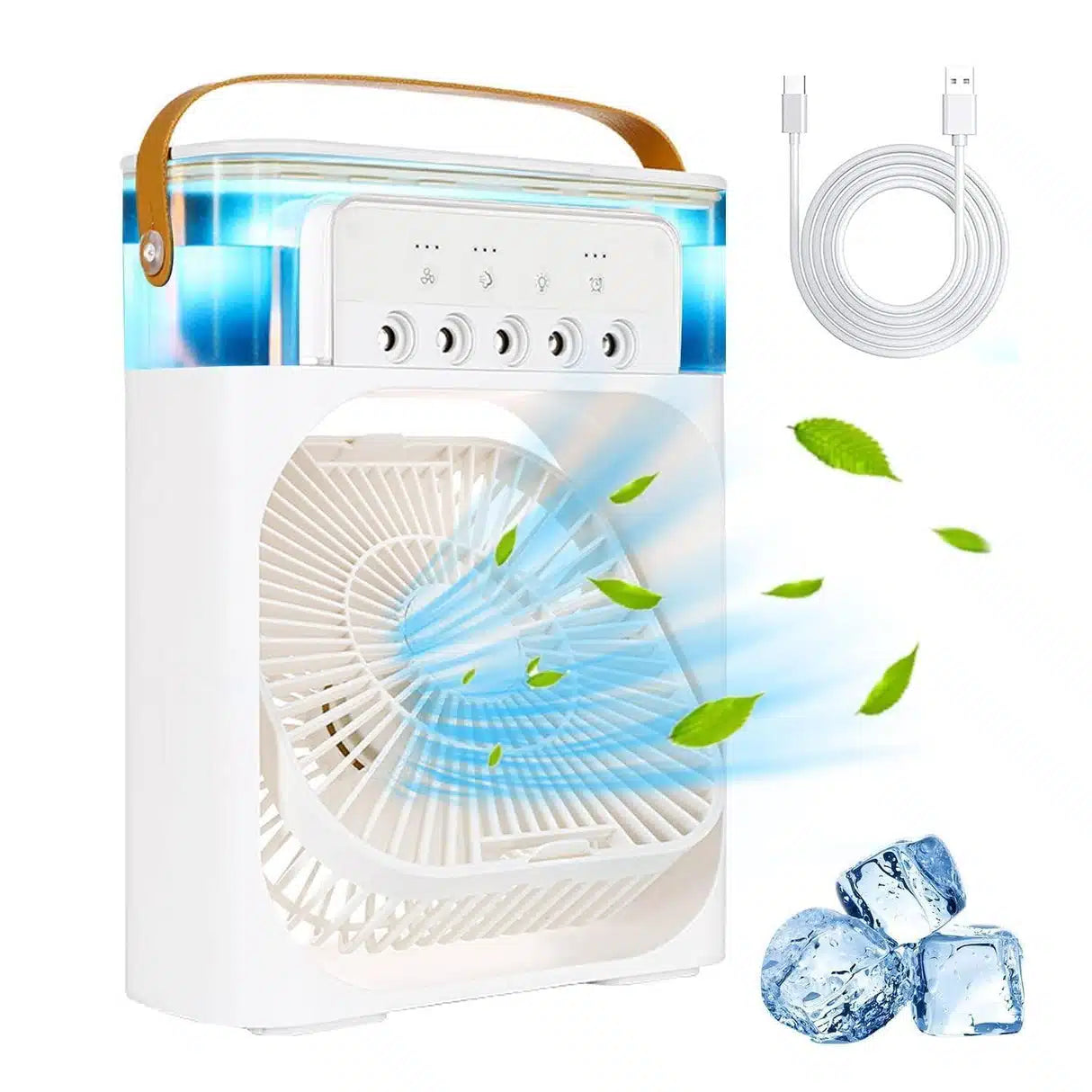 Portable Humidifier Air Cooler Mist Fan Mini Cooler for Home