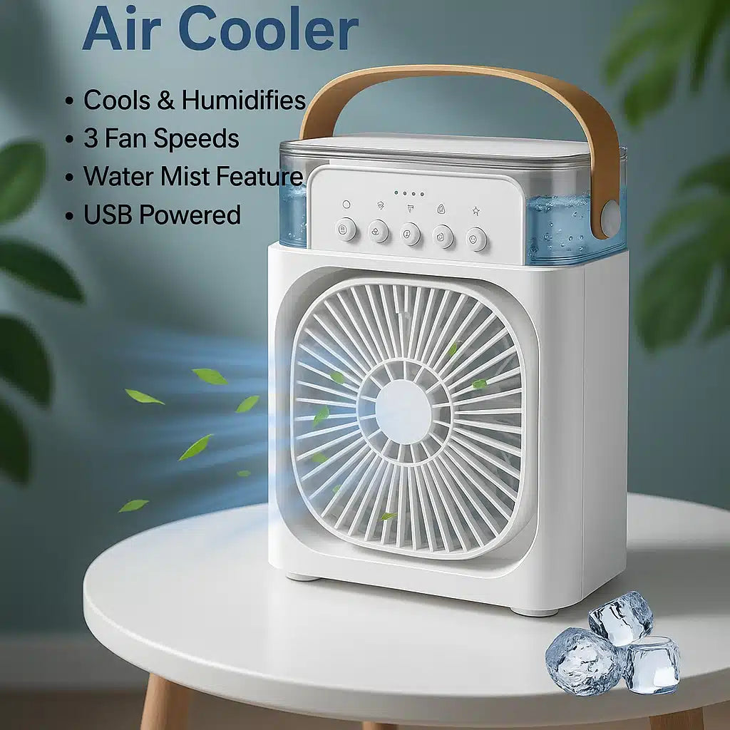 Portable Humidifier Air Cooler Mist Fan Mini Cooler for Home